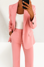 Damen Anzug Emma – Strukturierter Blazer mit gerader Hose