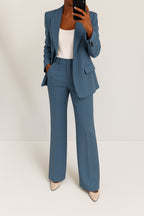 Damen Anzug Emma – Strukturierter Blazer mit gerader Hose
