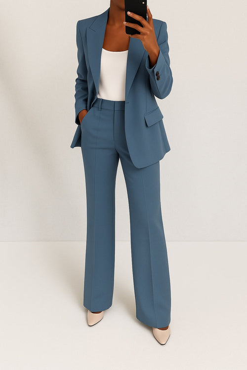 Damen Anzug Emma – Strukturierter Blazer mit gerader Hose
