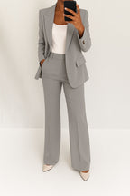 Damen Anzug Emma – Strukturierter Blazer mit gerader Hose