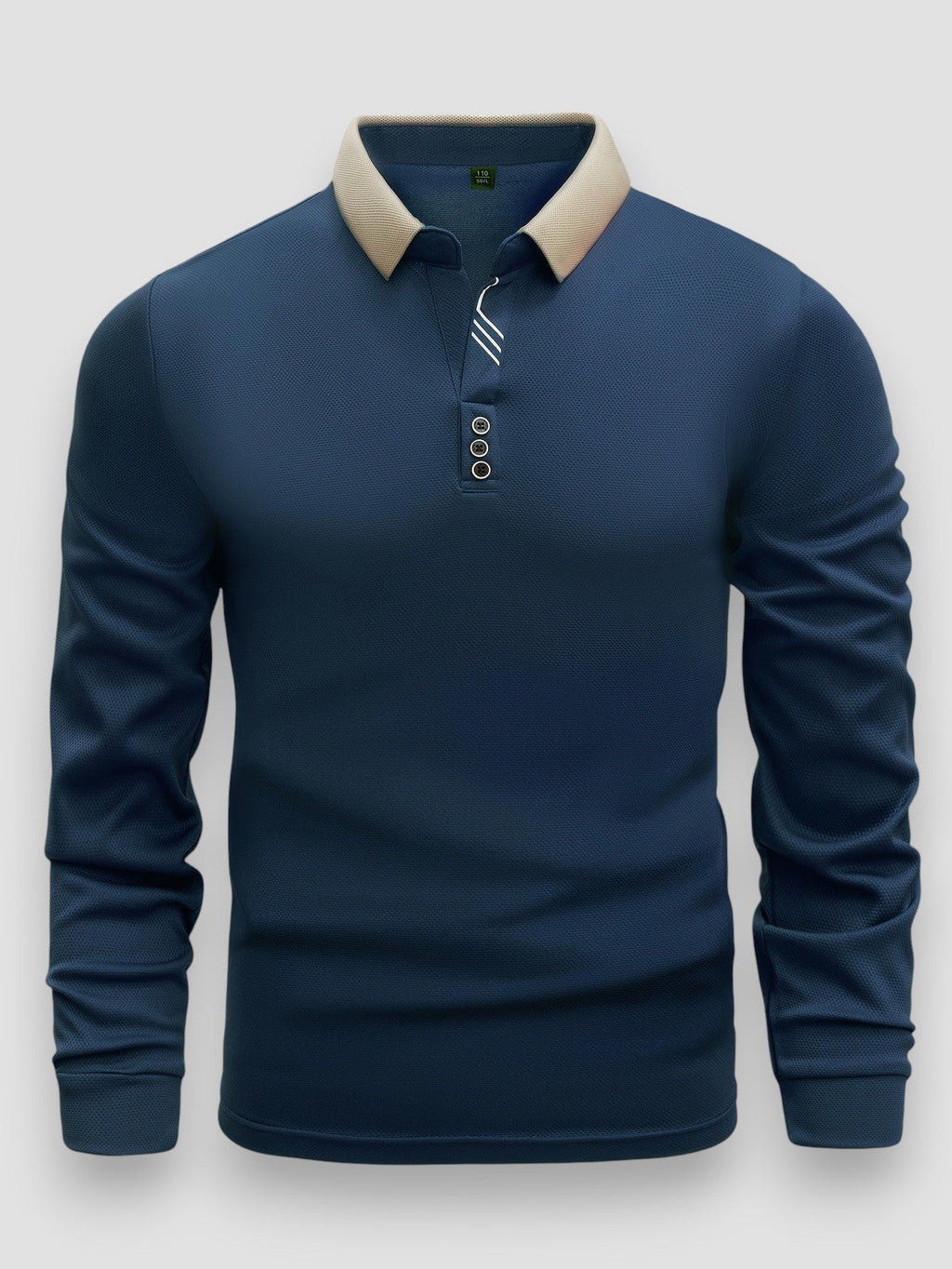 Herren Langarm-Polo Felix – Leichter Stoff, Regular Fit
