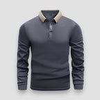 Herren Langarm-Polo Felix – Leichter Stoff, Regular Fit