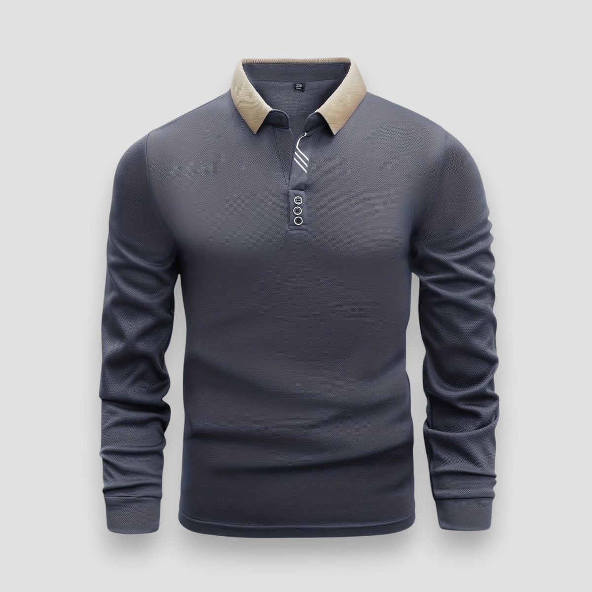 Herren Langarm-Polo Felix – Leichter Stoff, Regular Fit