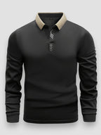 Herren Langarm-Polo Felix – Leichter Stoff, Regular Fit