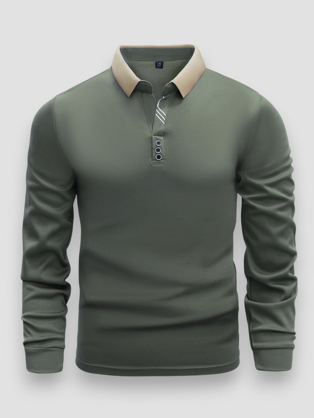 Herren Langarm-Polo Felix – Leichter Stoff, Regular Fit