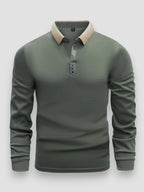 Herren Langarm-Polo Felix – Leichter Stoff, Regular Fit