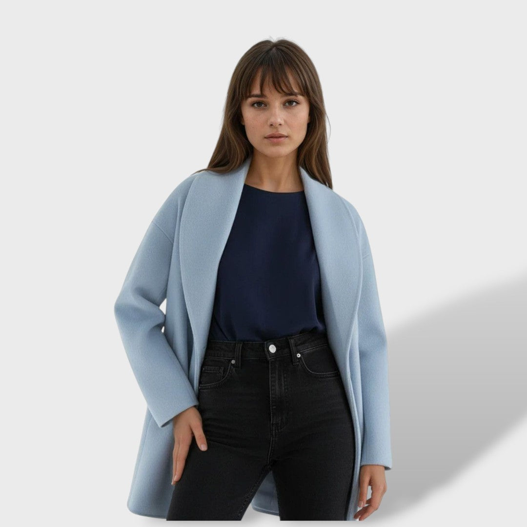 Damen Wollmantel Sophia – Oversize, lang, gemütlich