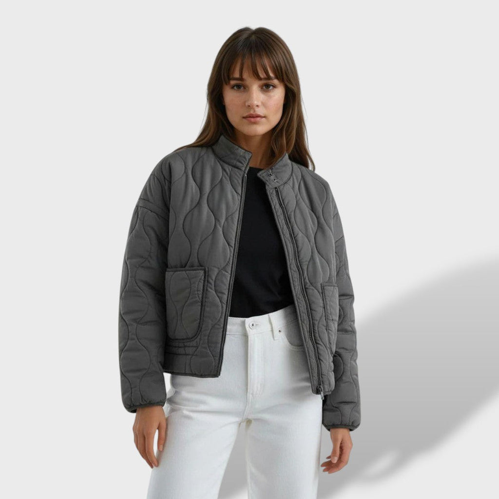 Damen Winterjacke Lena – Oversized elegant, Premium wattiert