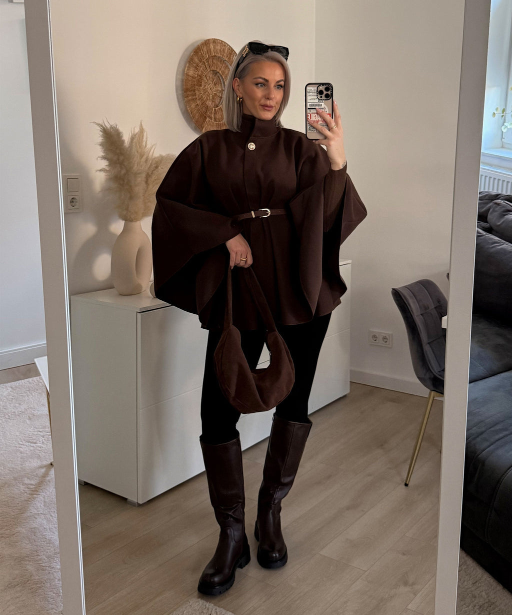 Damen Stiefel Langschaft Chira – Braun, Gefüttert